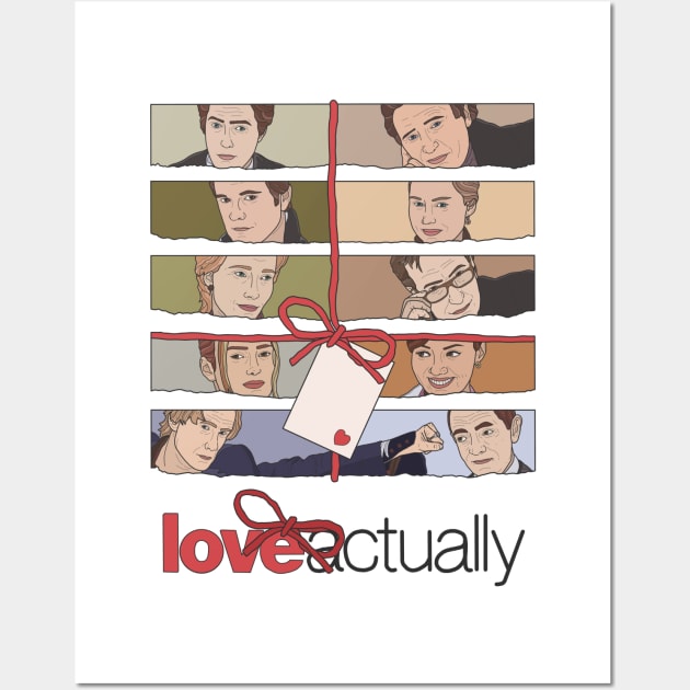 Love Actually - Christmas Wall Art by Kath Fernweh